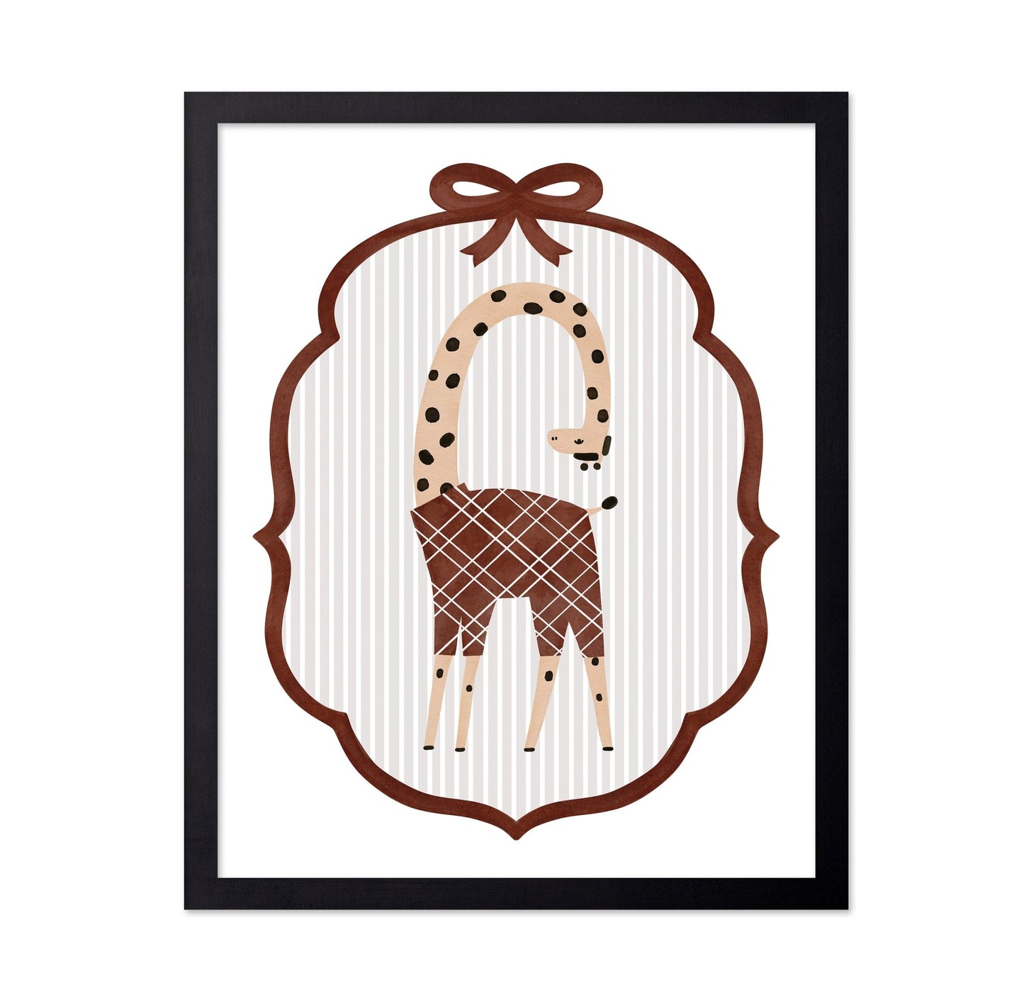 Playful Giraffe Frame