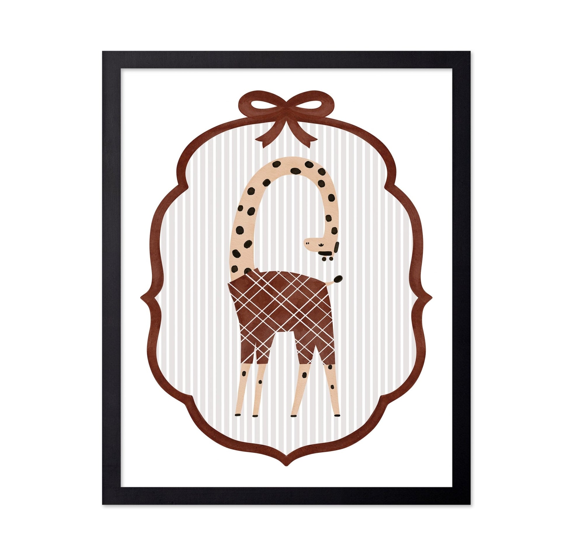 Playful Giraffe Frame