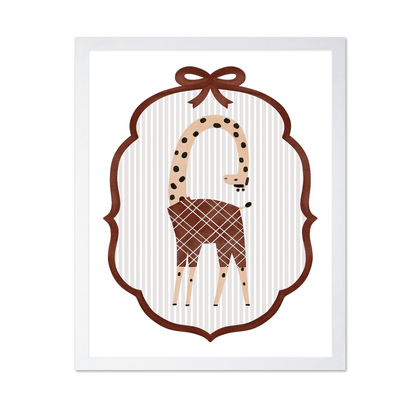 Playful Giraffe Frame