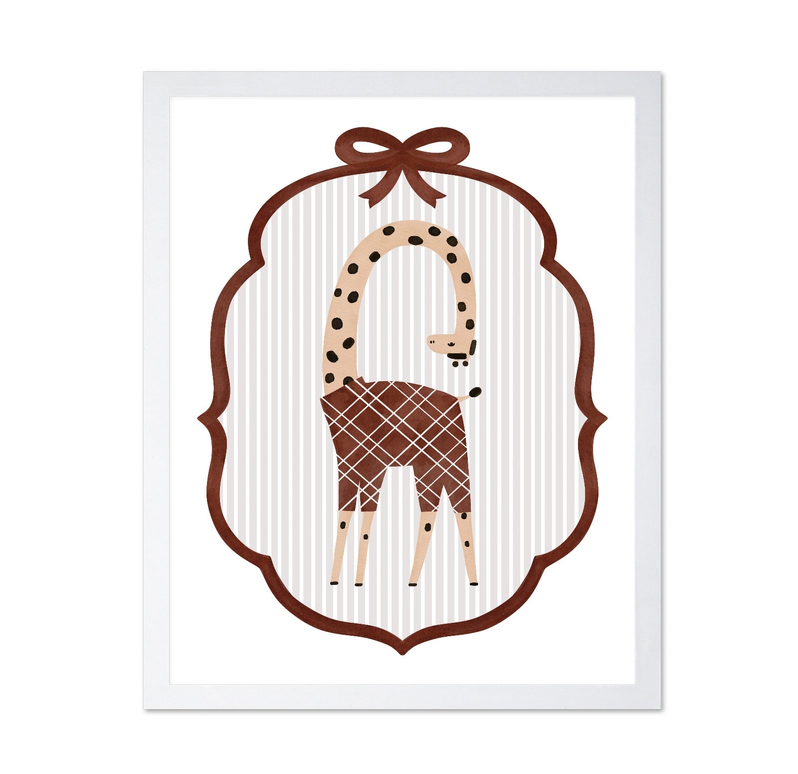 Playful Giraffe Frame