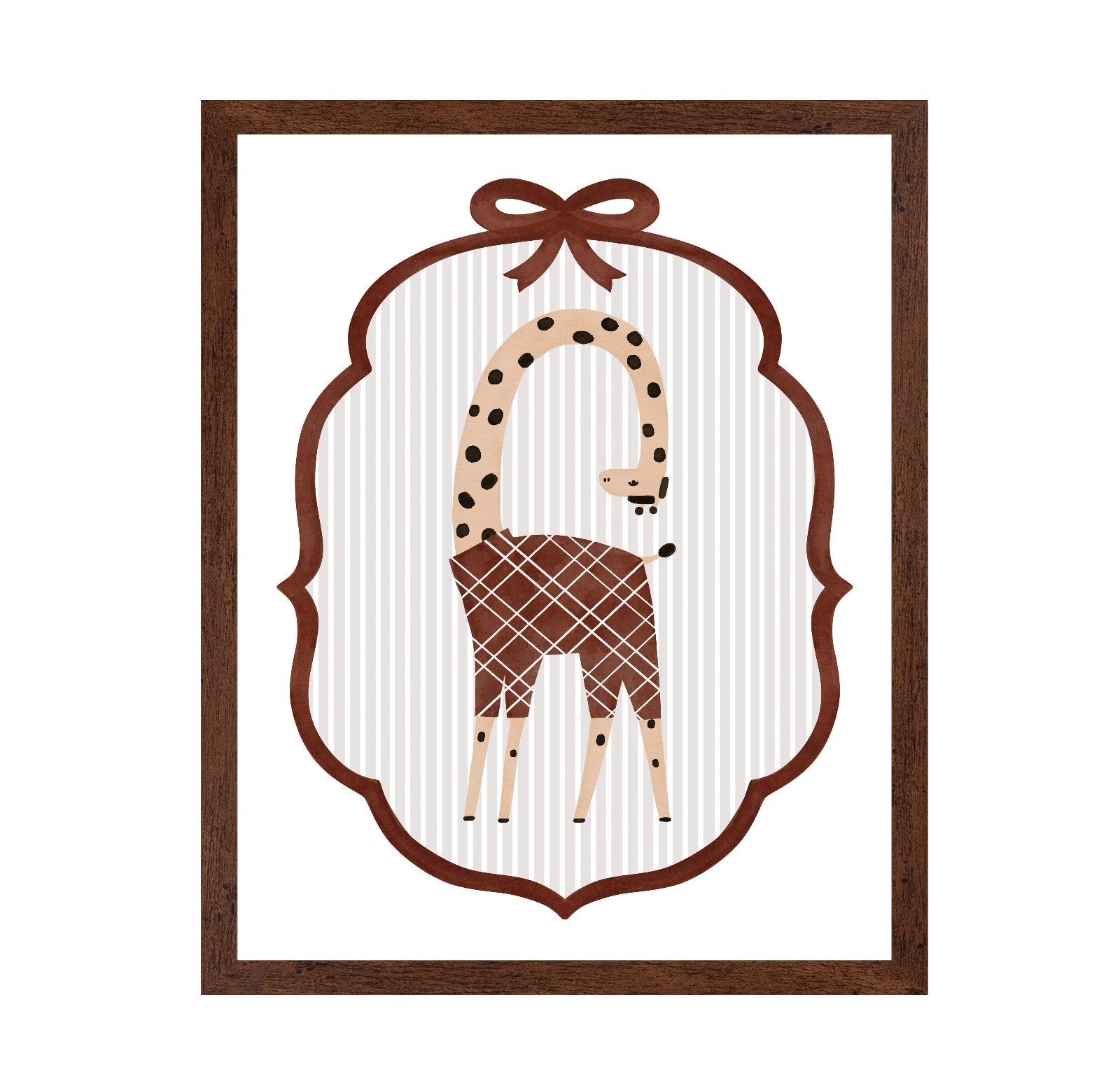 Playful Giraffe Frame