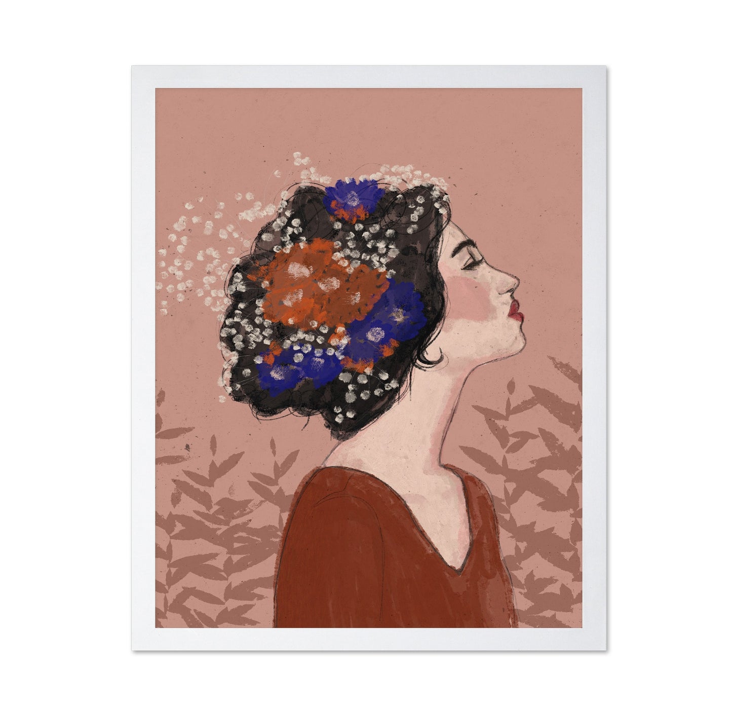 Floral Hair Portrait No1