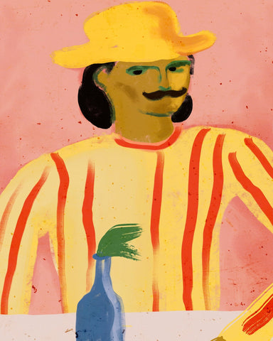 Striped Man Portrait