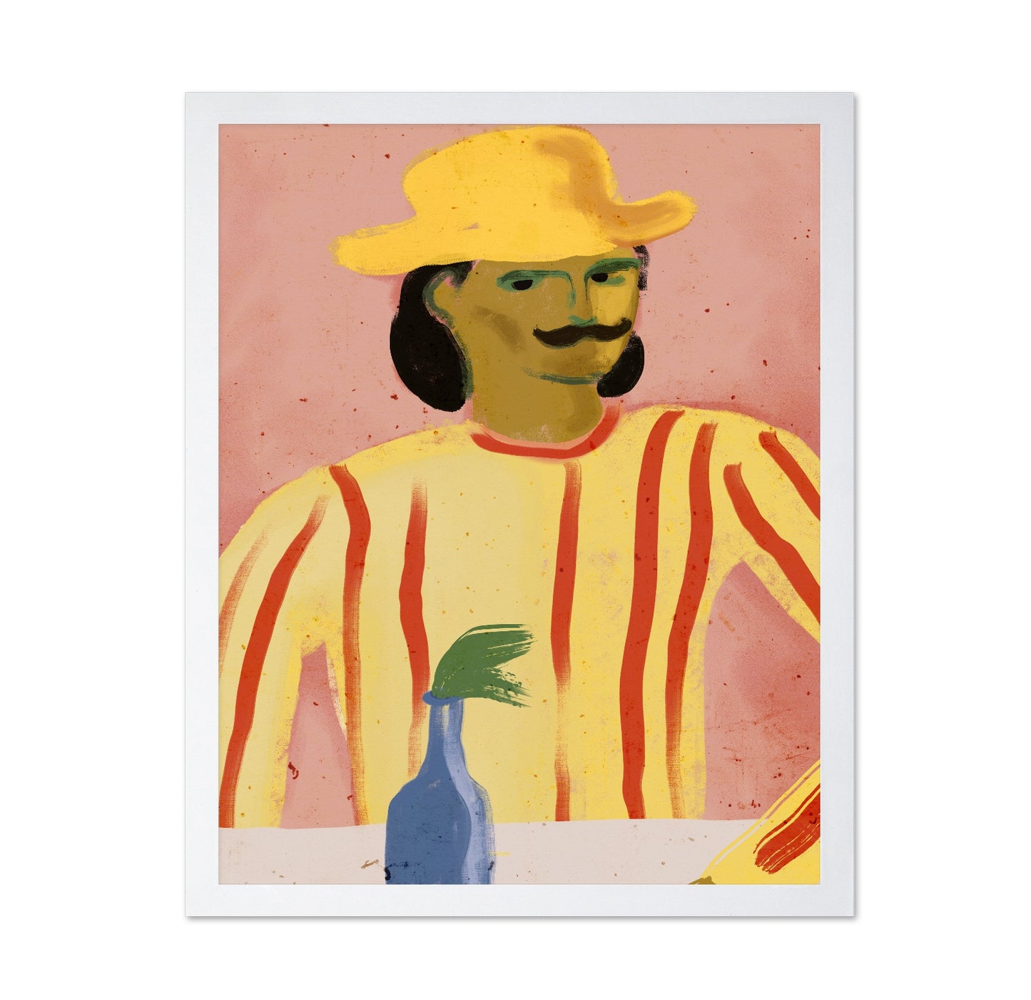 Striped Man Portrait