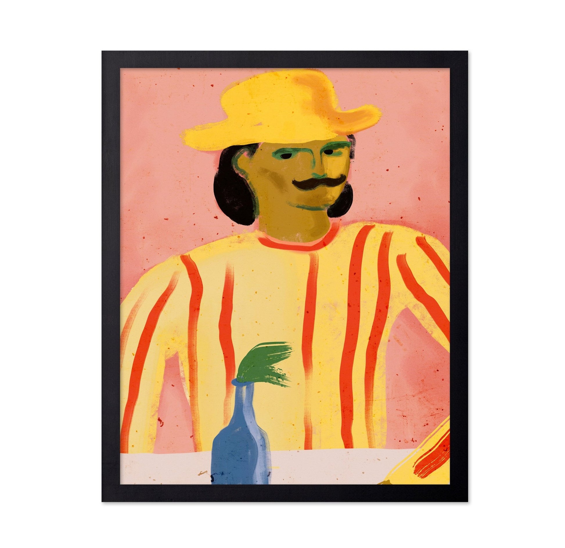 Striped Man Portrait
