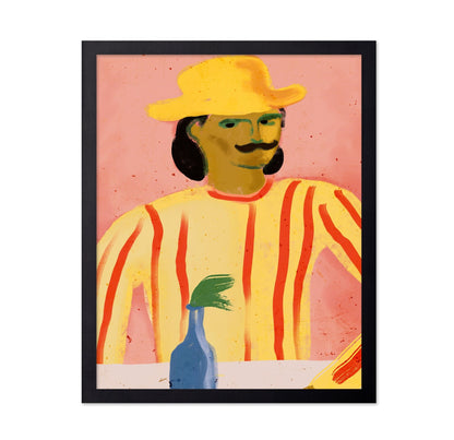 Striped Man Portrait