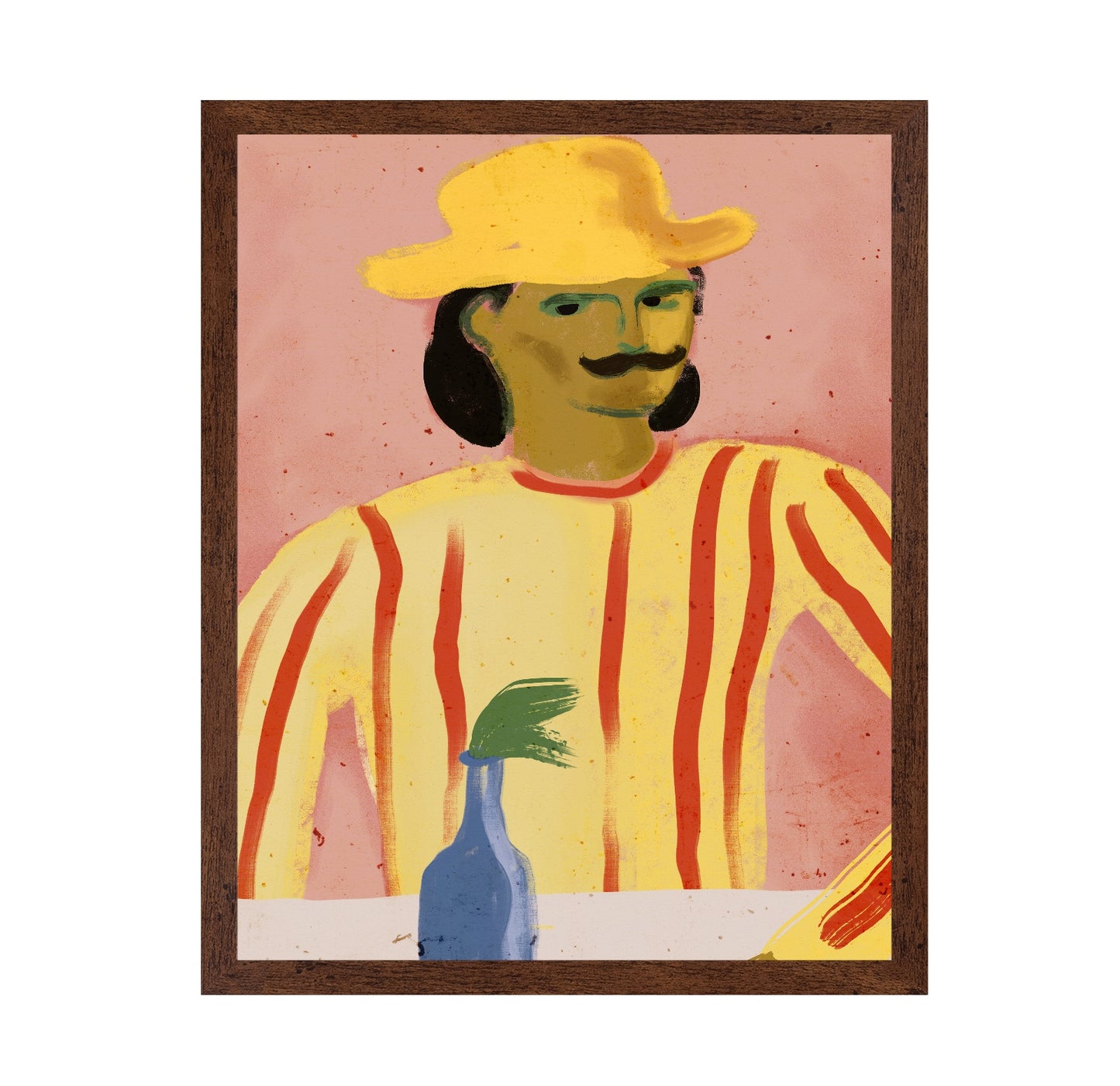 Striped Man Portrait