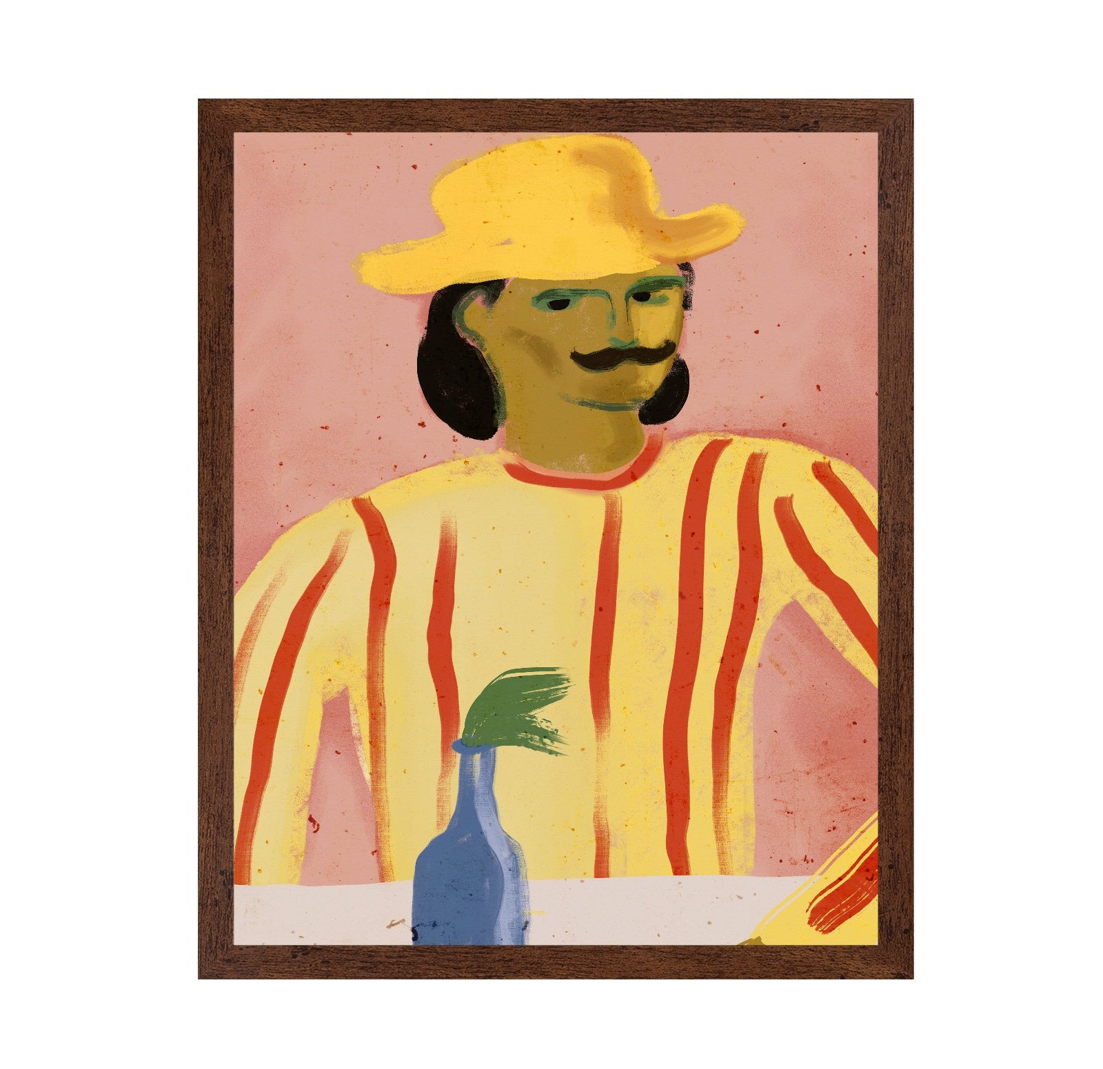 Striped Man Portrait
