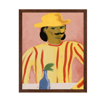 Striped Man Portrait