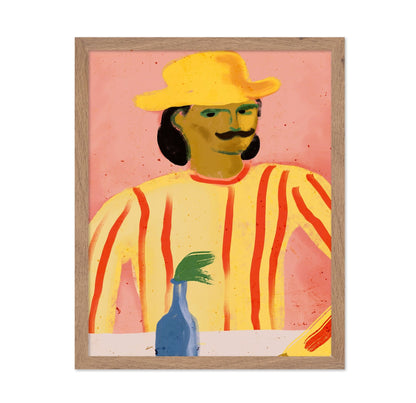 Striped Man Portrait