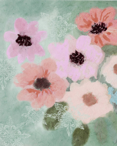 Pastel Bloom Garden No1