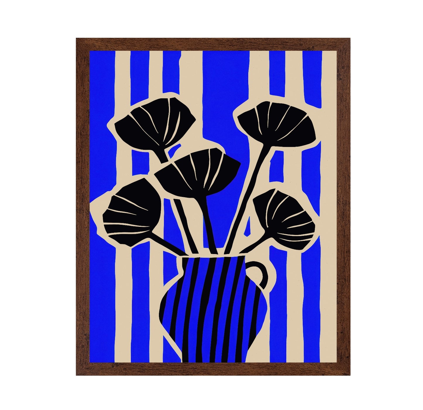 Blue Vase Silhouette