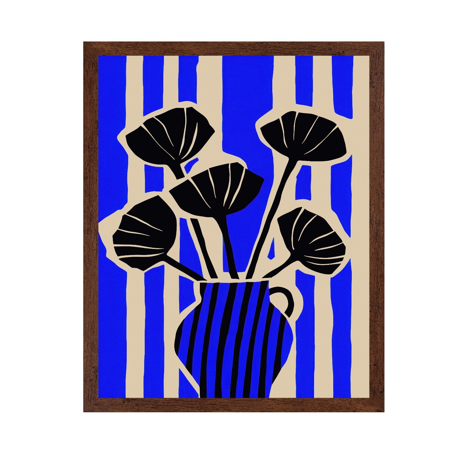 Blue Vase Silhouette