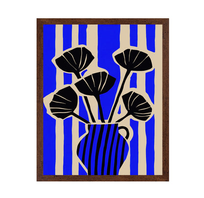 Blue Vase Silhouette
