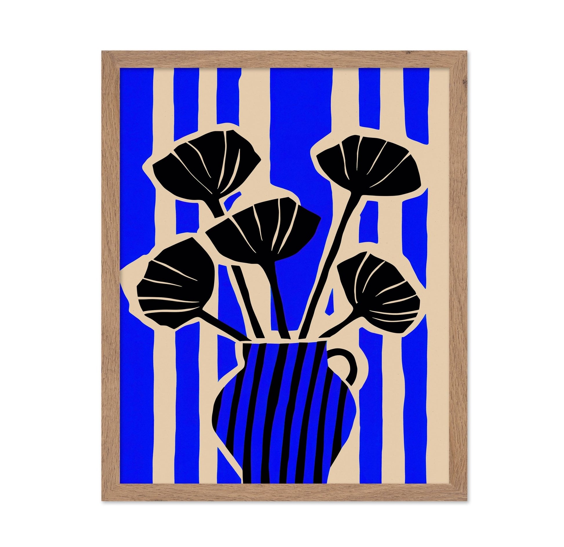 Blue Vase Silhouette