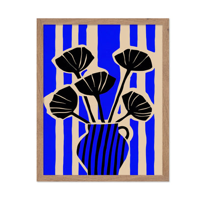 Blue Vase Silhouette