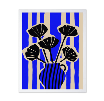 Blue Vase Silhouette