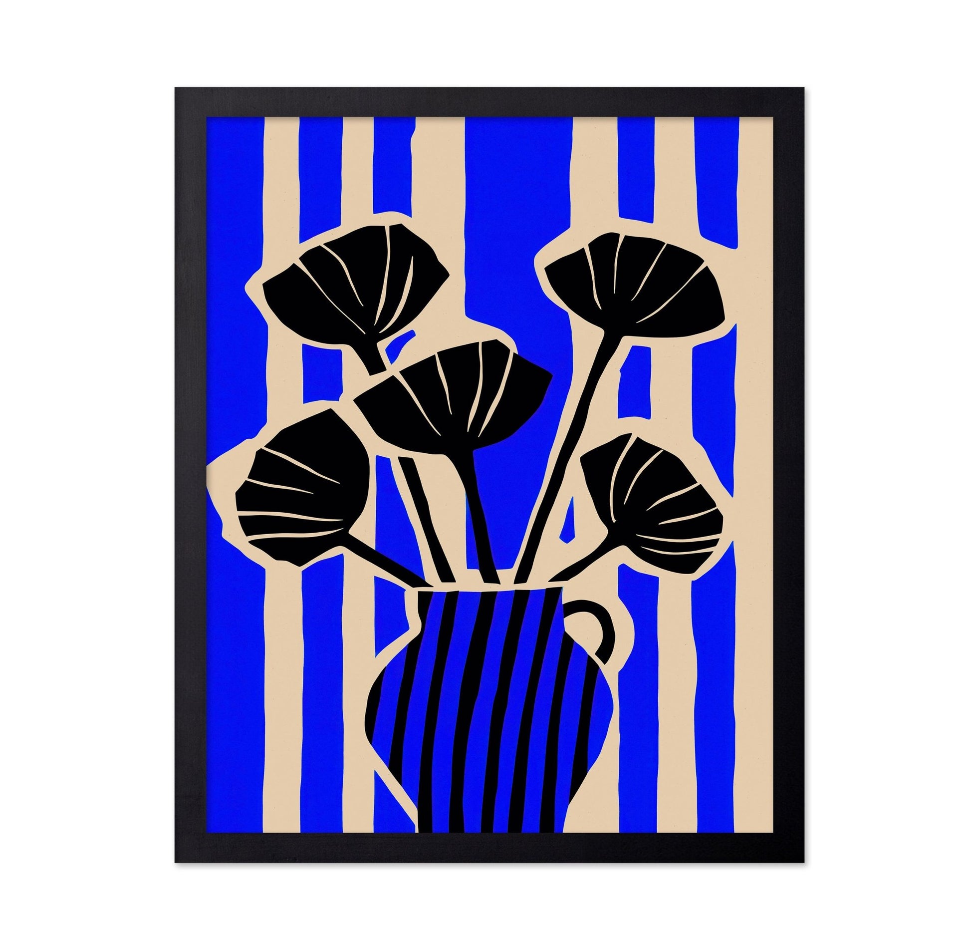 Blue Vase Silhouette