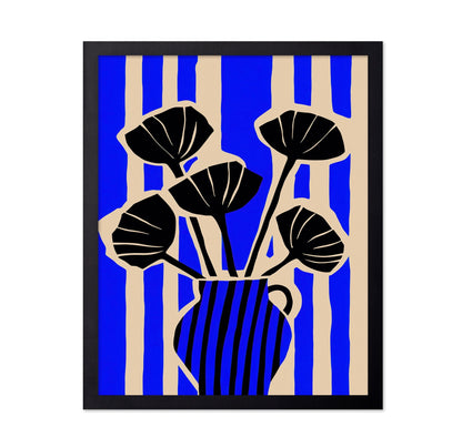 Blue Vase Silhouette