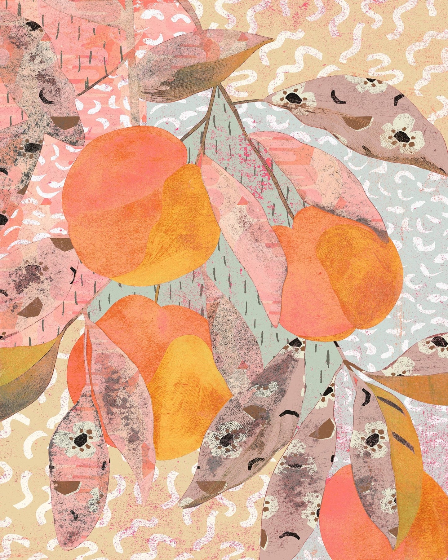 Peach Branch Pattern