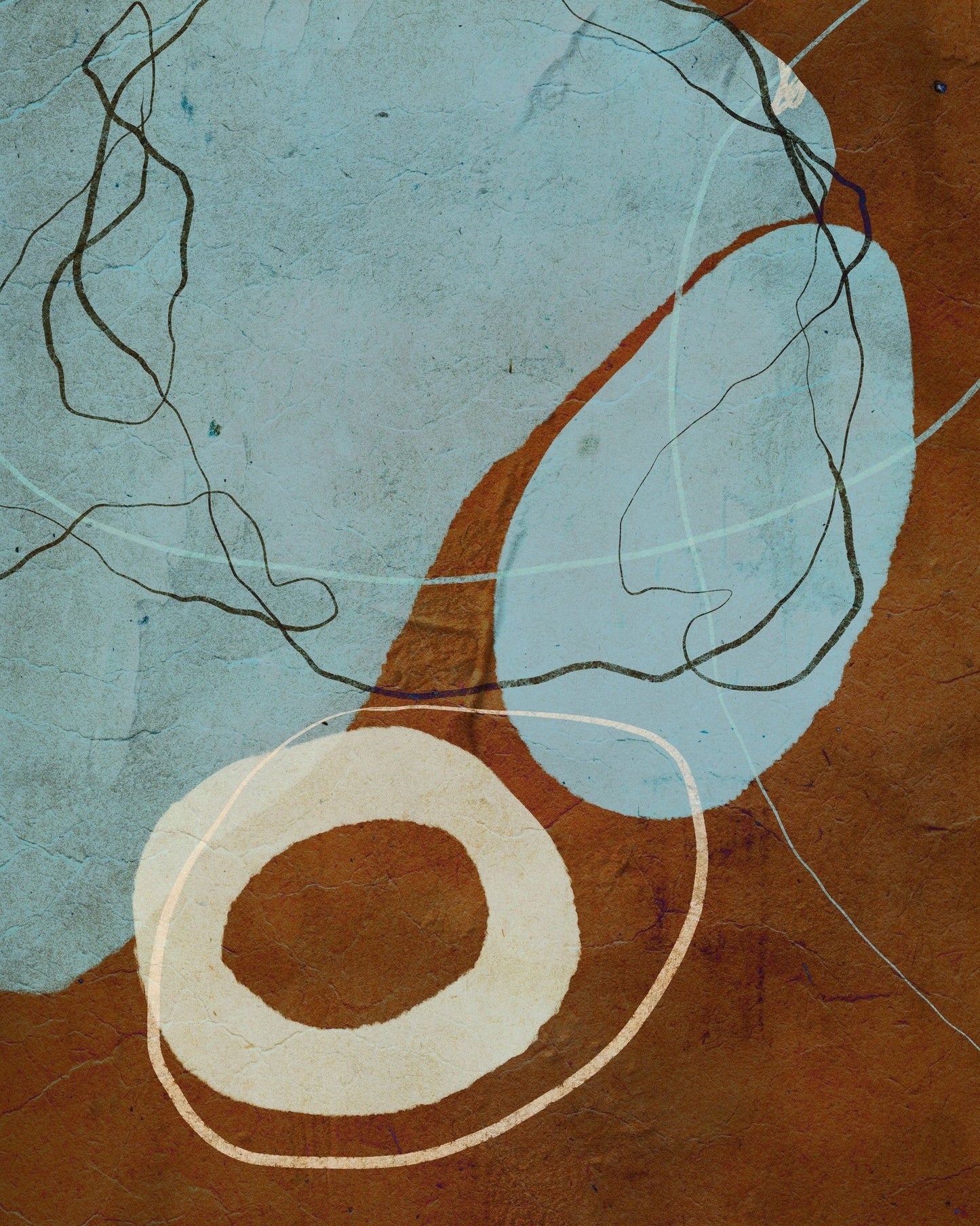 Earth Tone Abstract Forms