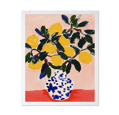 Lemon Vase Still Life No1