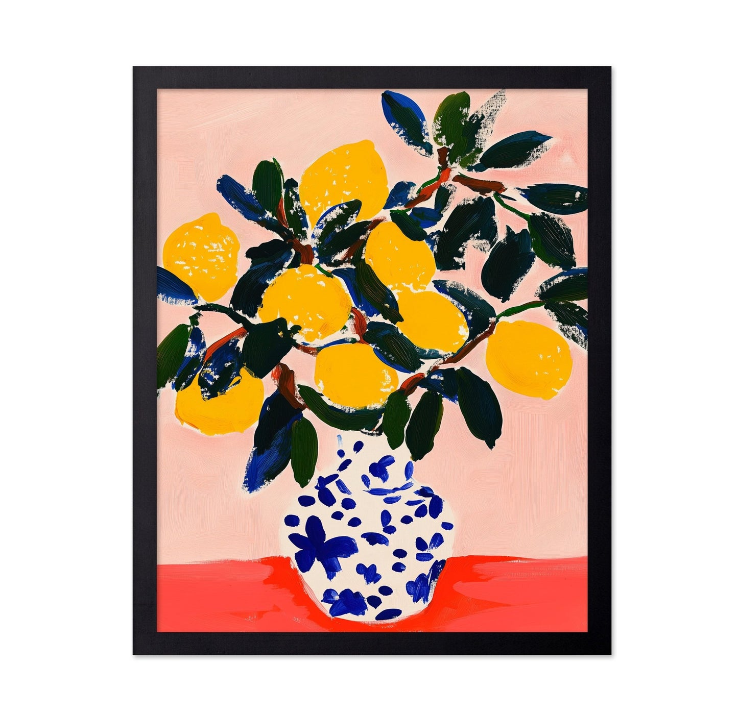 Lemon Vase Still Life No1