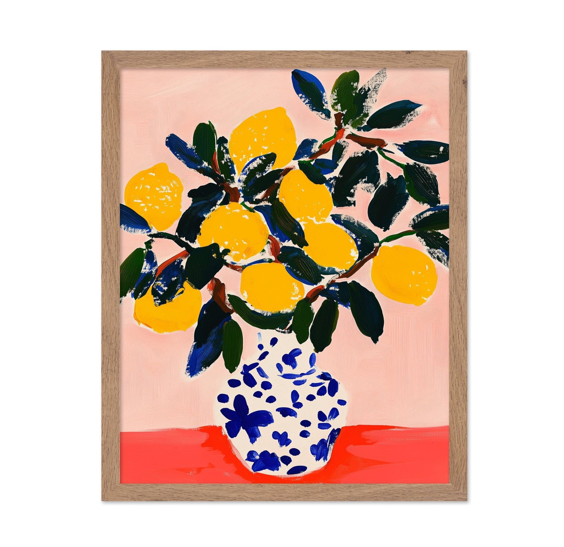 Lemon Vase Still Life No1