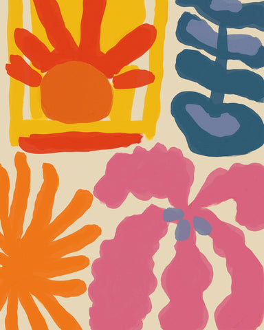 Bold Floral Shapes No1