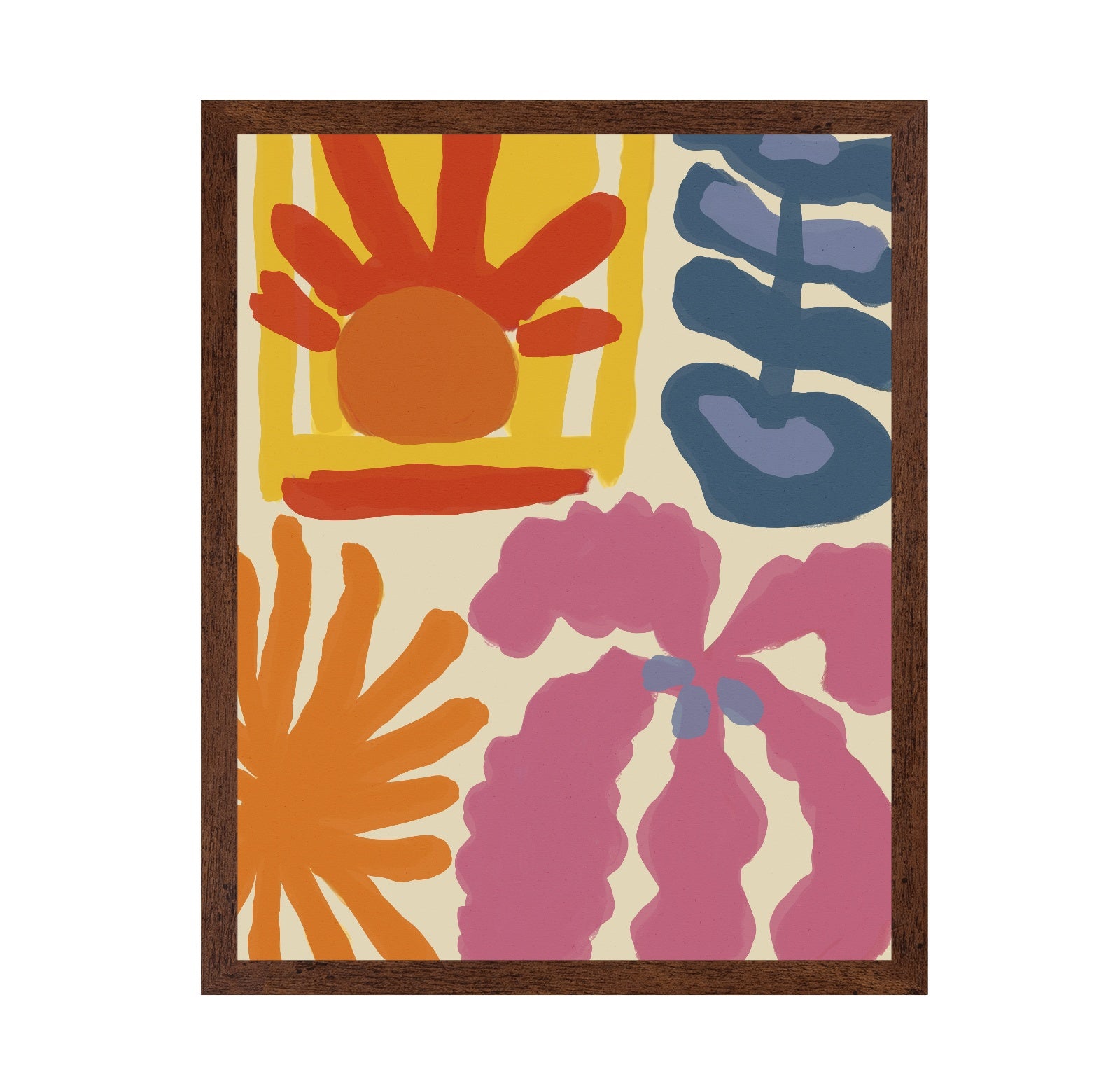 Bold Floral Shapes No1