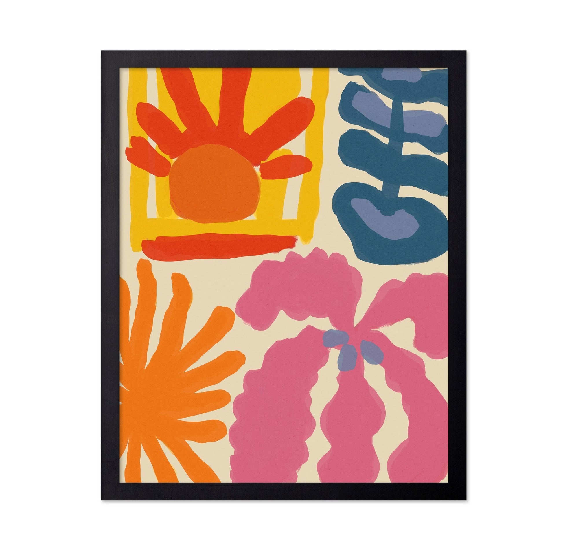 Bold Floral Shapes No1