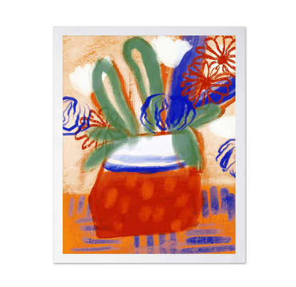 Colorful Floral Pot