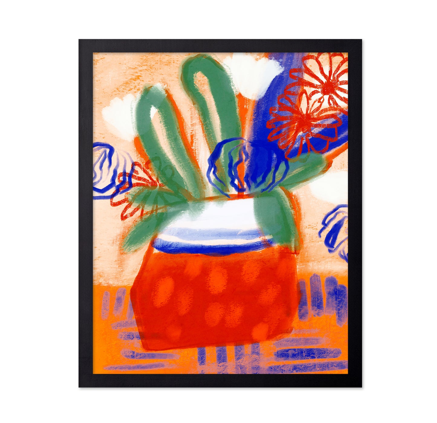 Colorful Floral Pot