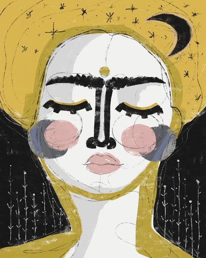 Golden Moon Portrait