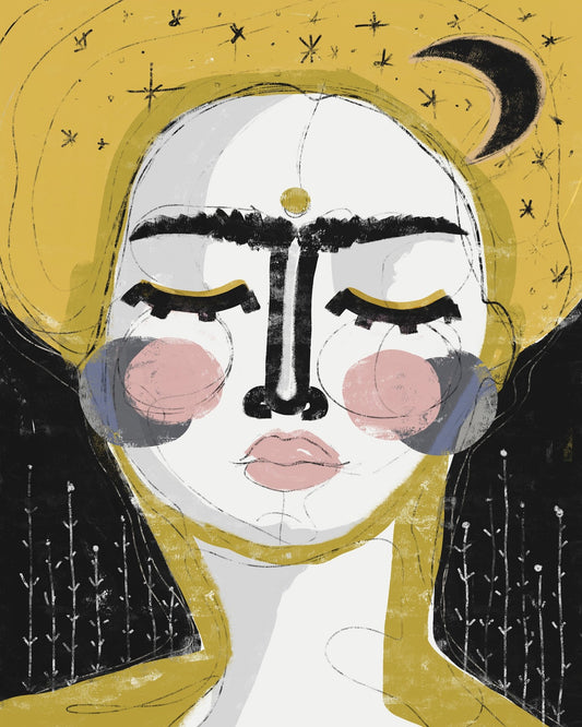 Golden Moon Portrait