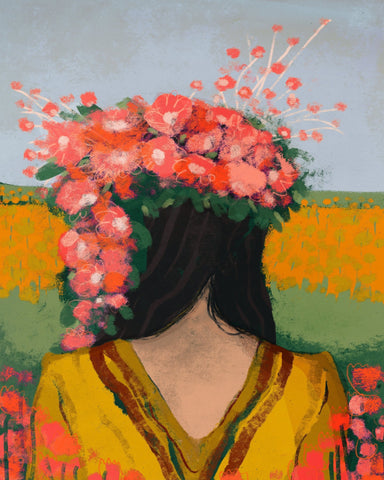 Floral Head Portrait No1