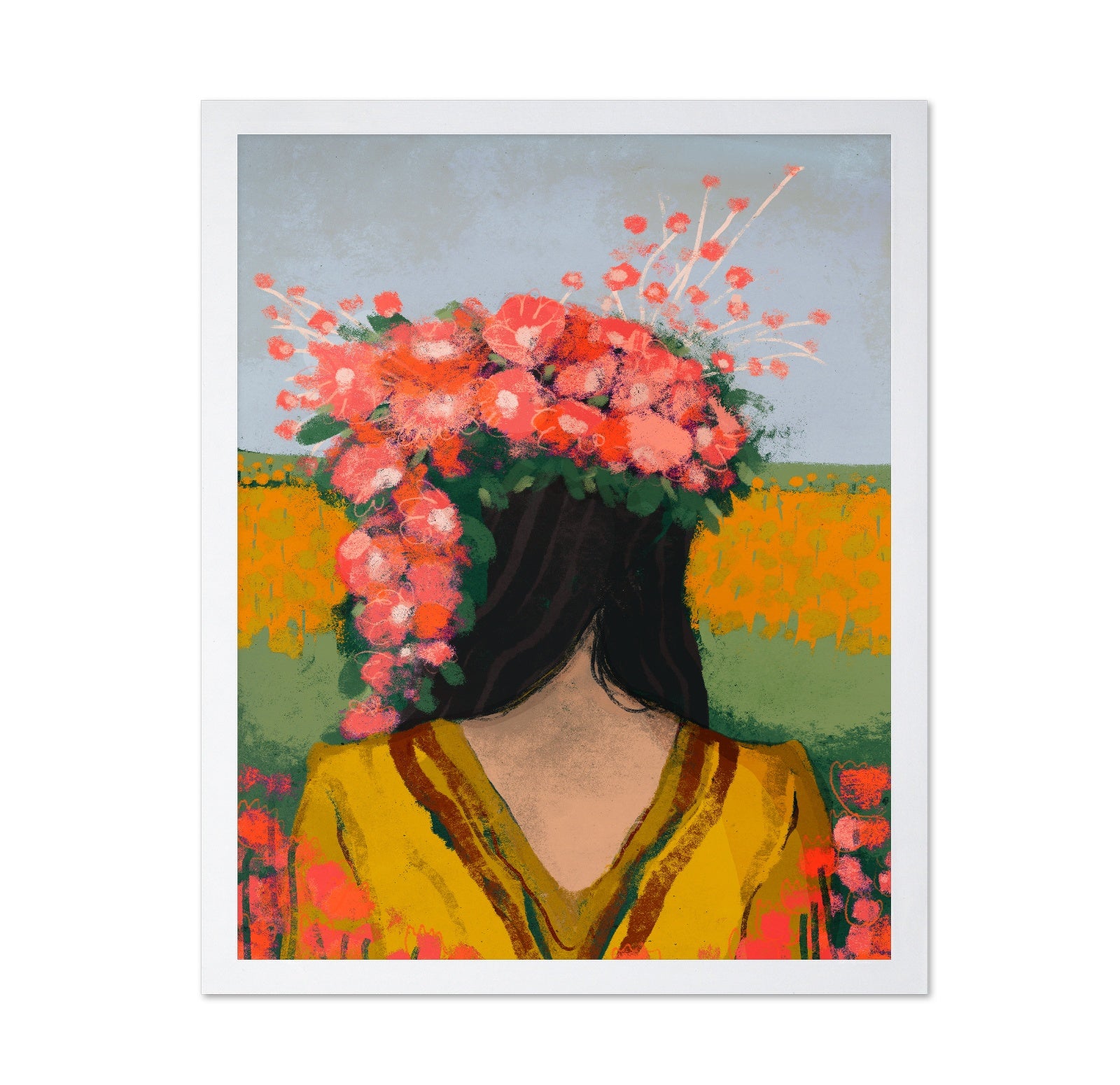 Floral Head Portrait No1