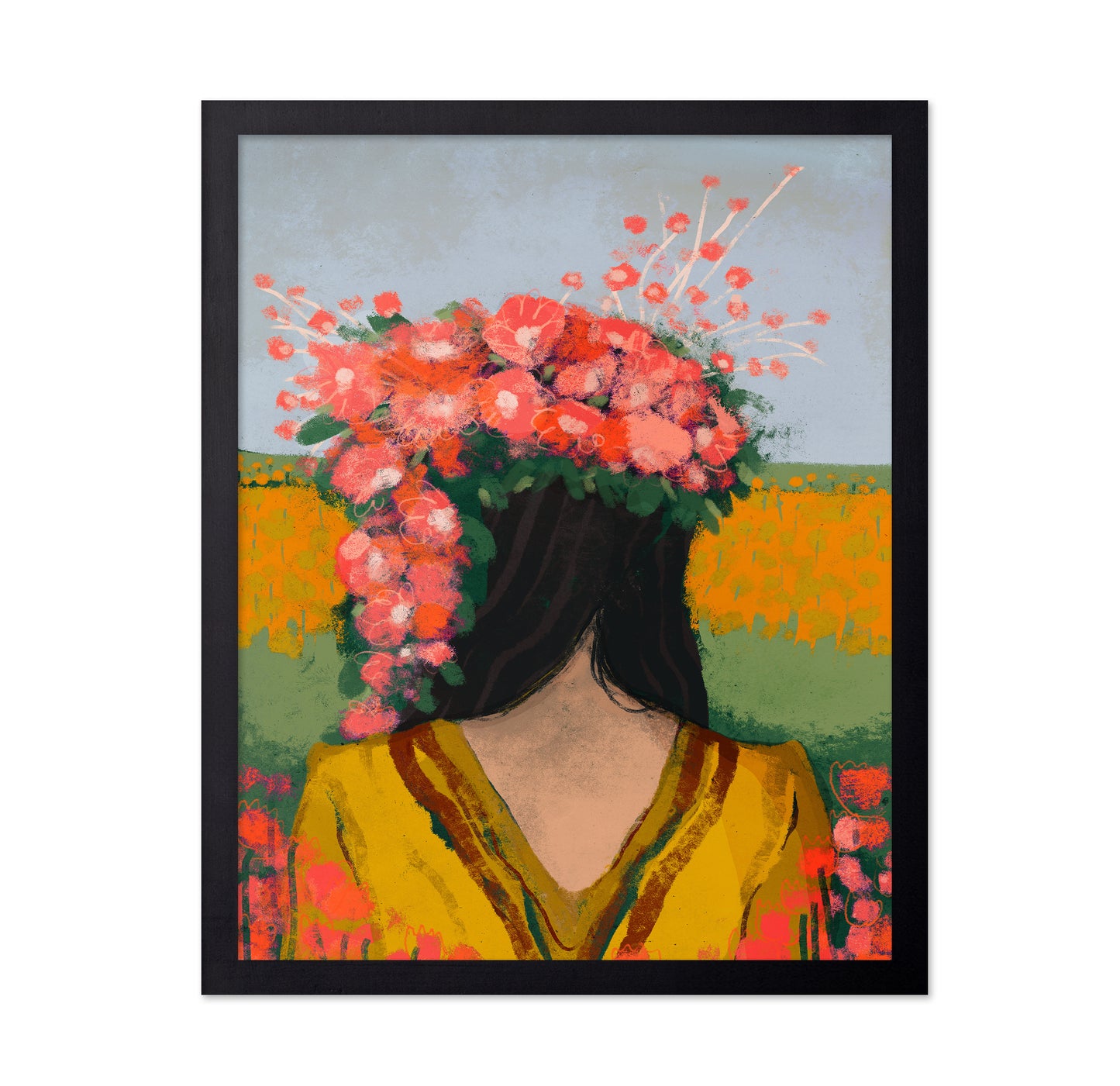 Floral Head Portrait No1