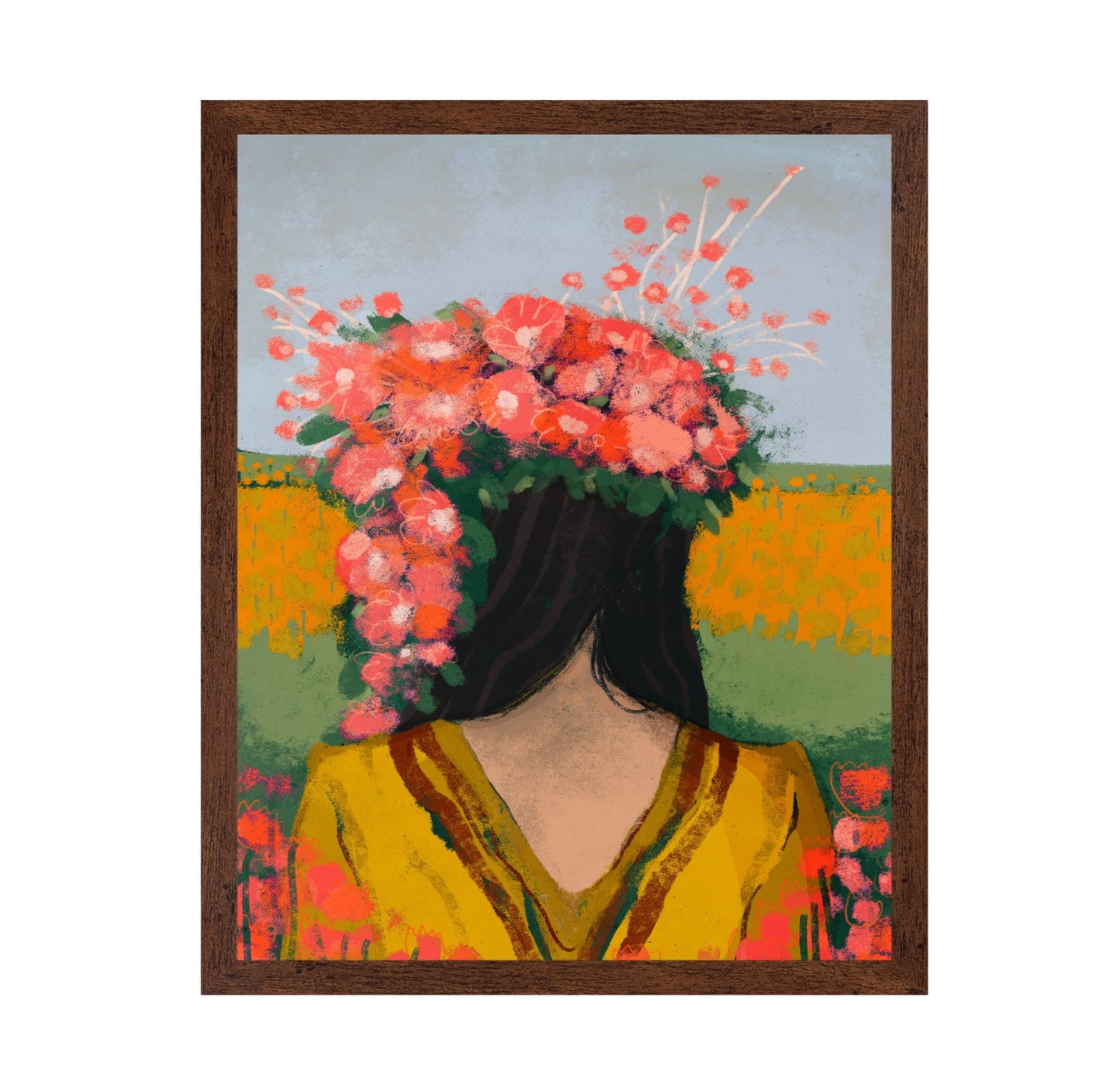 Floral Head Portrait No1
