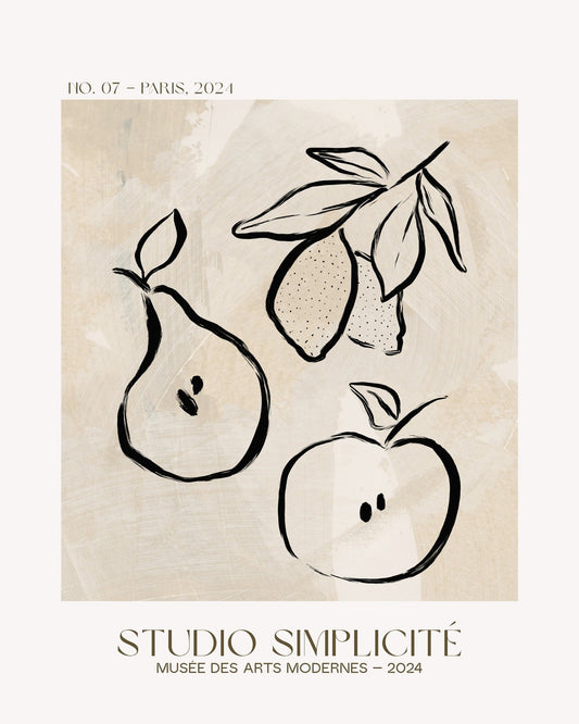 Minimal Fruit Sketch