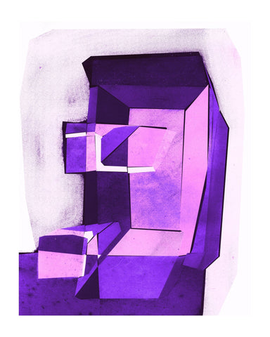 Violet Geometric Form