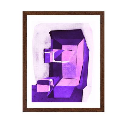 Violet Geometric Form