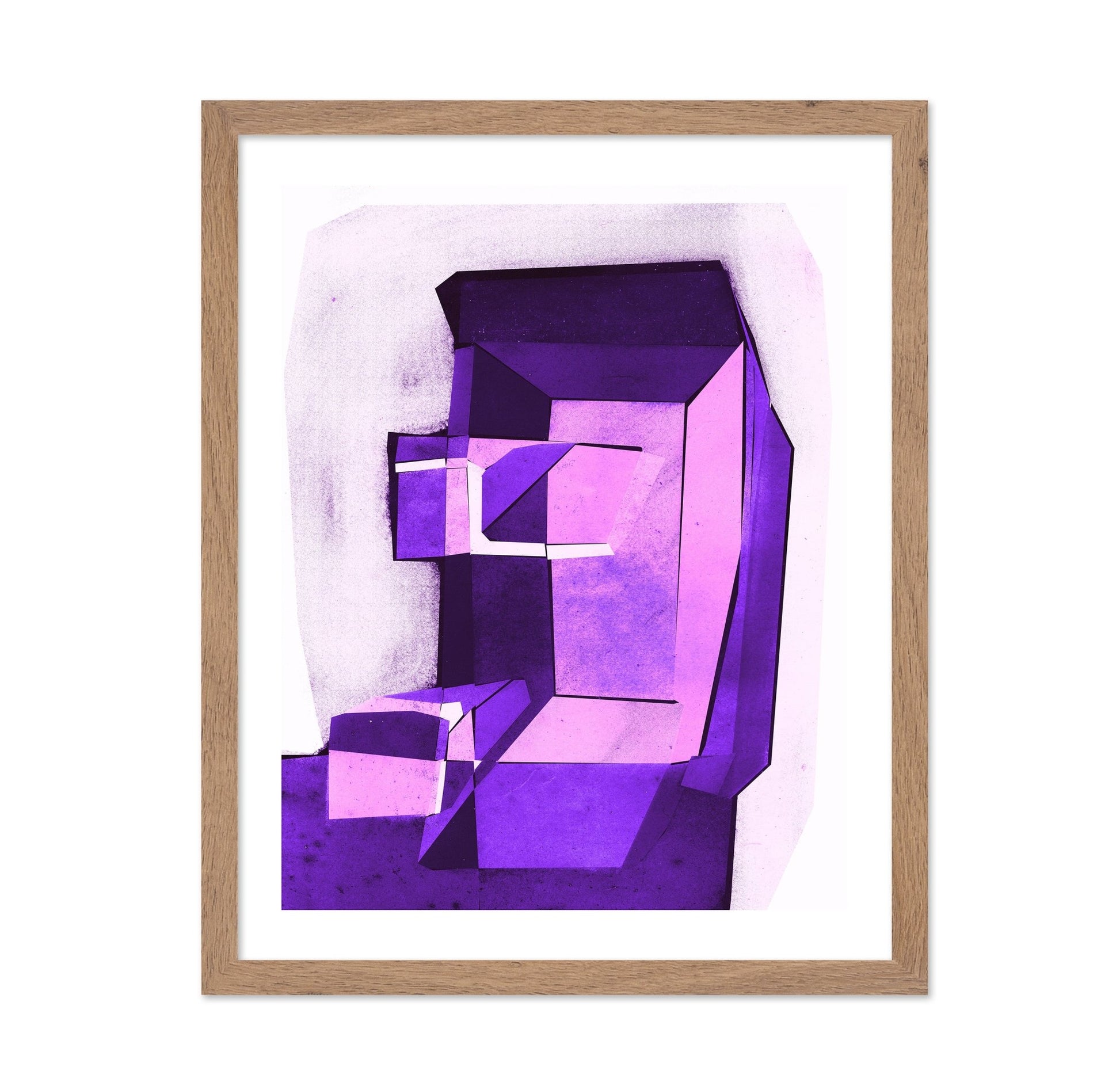 Violet Geometric Form