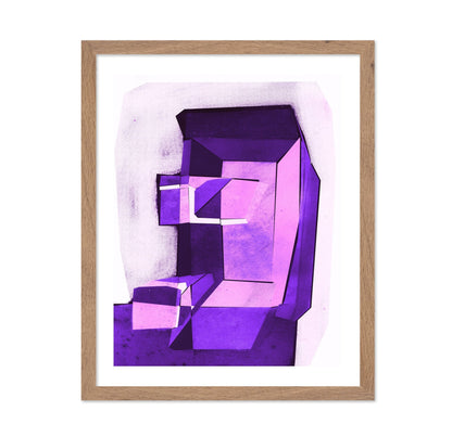 Violet Geometric Form