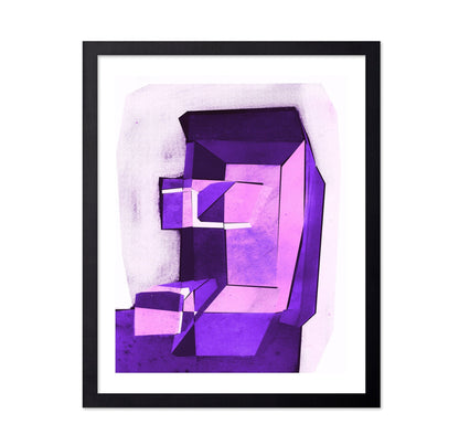 Violet Geometric Form