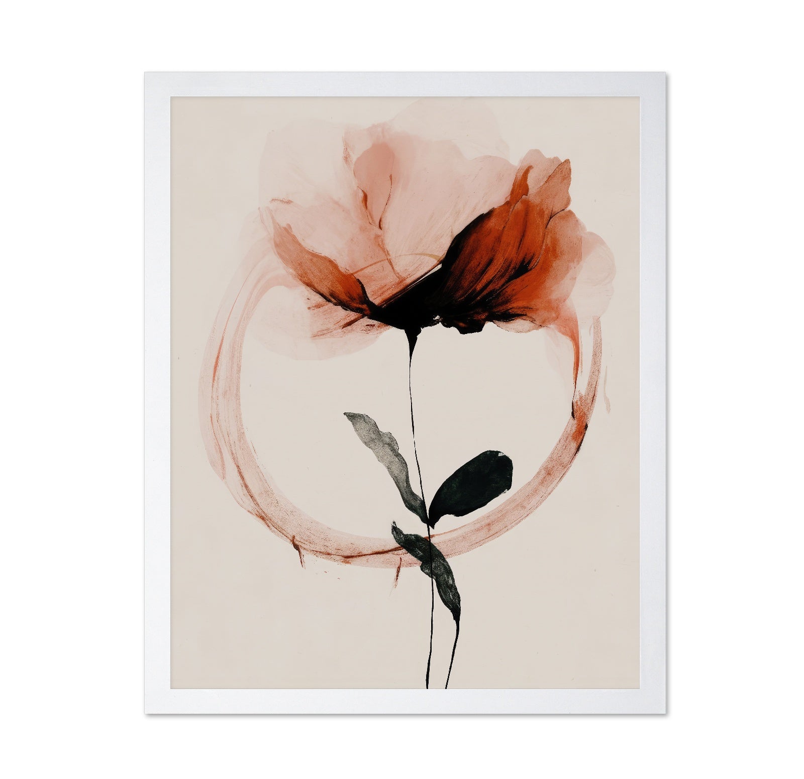 Crimson Ink Flower