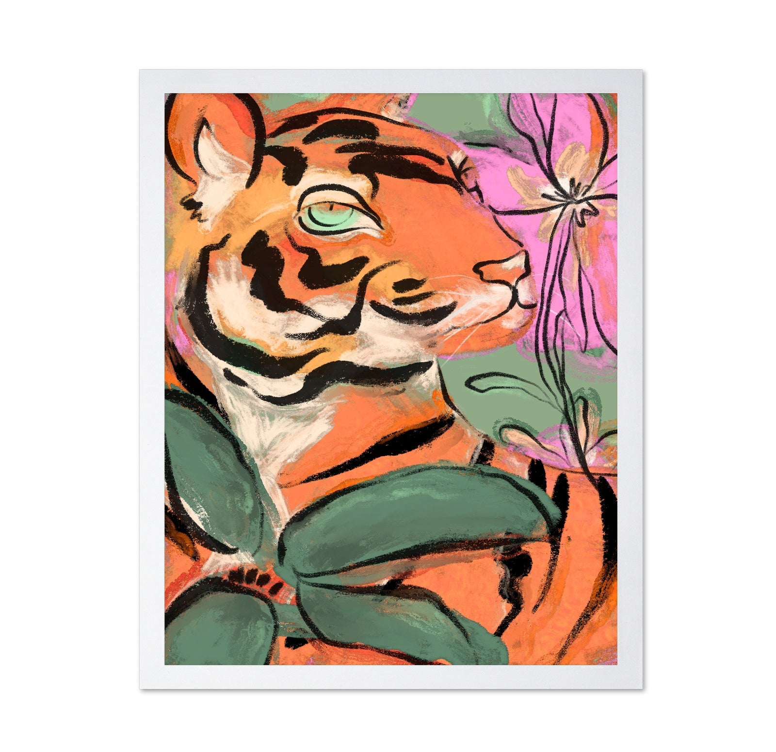 Tiger Bloom Portrait