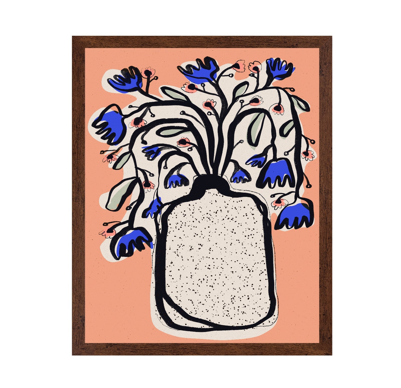 Blue Bloom Vase No2