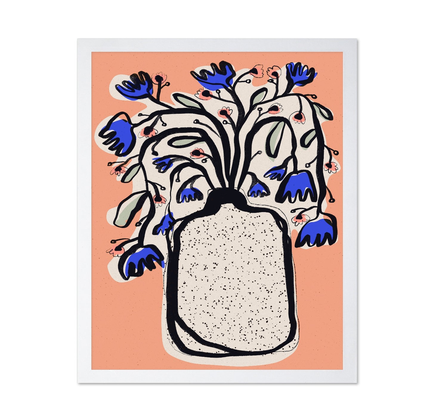 Blue Bloom Vase No2