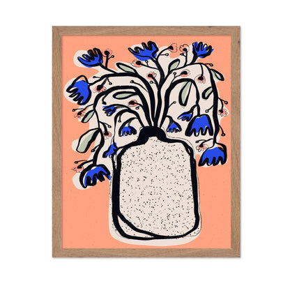 Blue Bloom Vase No2